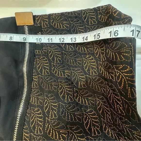 Jambu & Co Black and Brown Leaf Design 3 Way Crossbody Messenger Bag - Picture 13 of 16